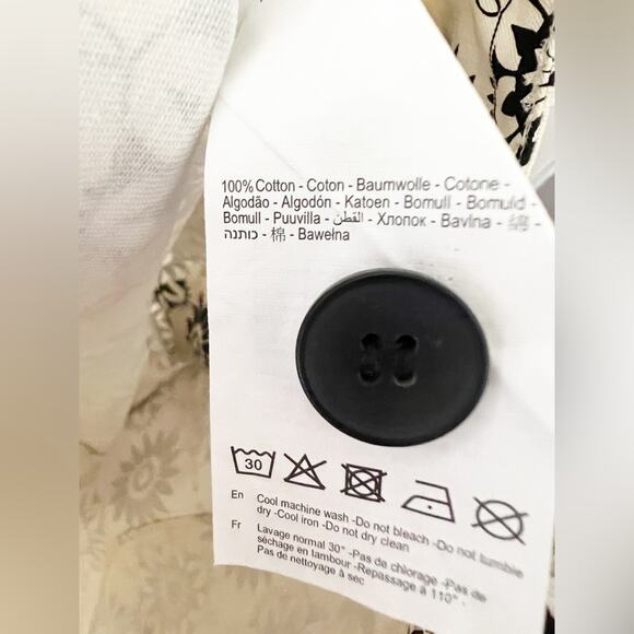 ROLLA’s Retro Plaza Cream Floral High Waist Boot Cut Crop Pants Size 6 Short - Picture 7 of 10